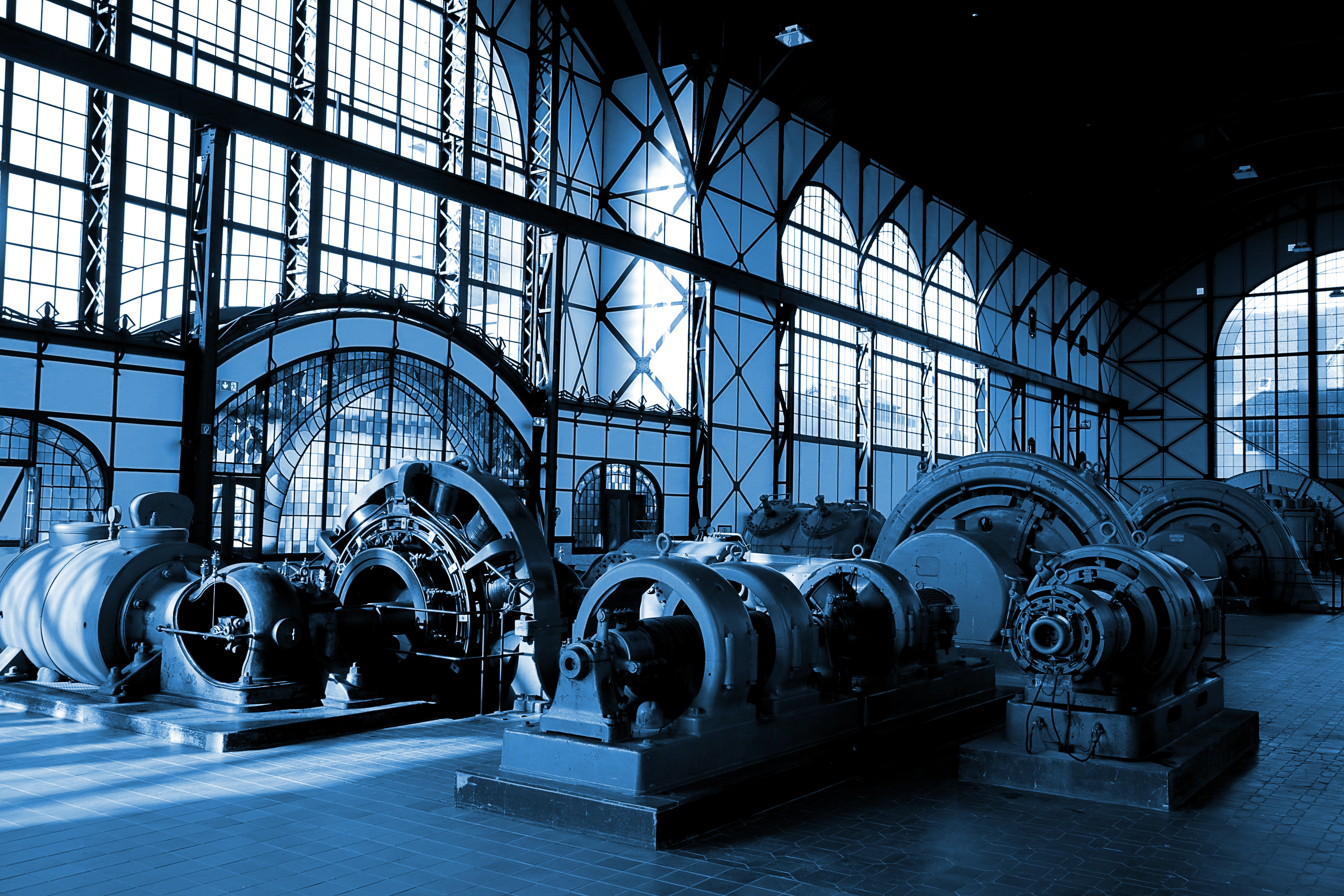 Blick in die Maschinenhalle