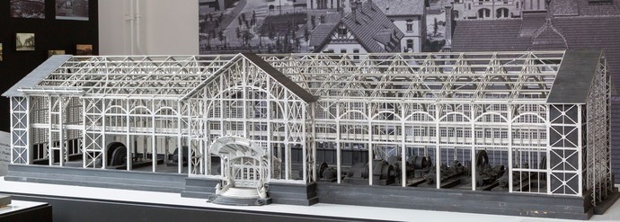 Modell der Maschinenhalle