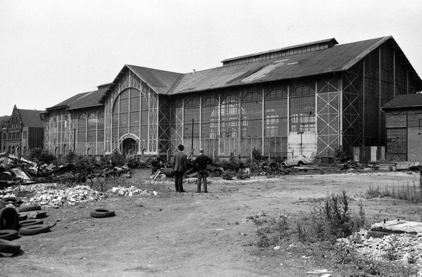 Desolater Zustand: Maschinenhalle und Zechenplatz im Jahr 1970. Foto: Eduard Erdmann