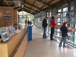 View of the museum shop
